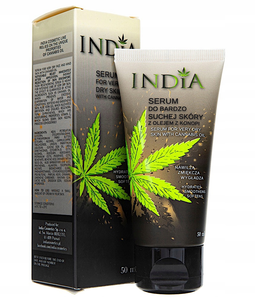 SERUM z OLEJEM z KONOPI do BARDZO SUCHEJ SKÓRY TWARZY i DŁONI - 50 ml