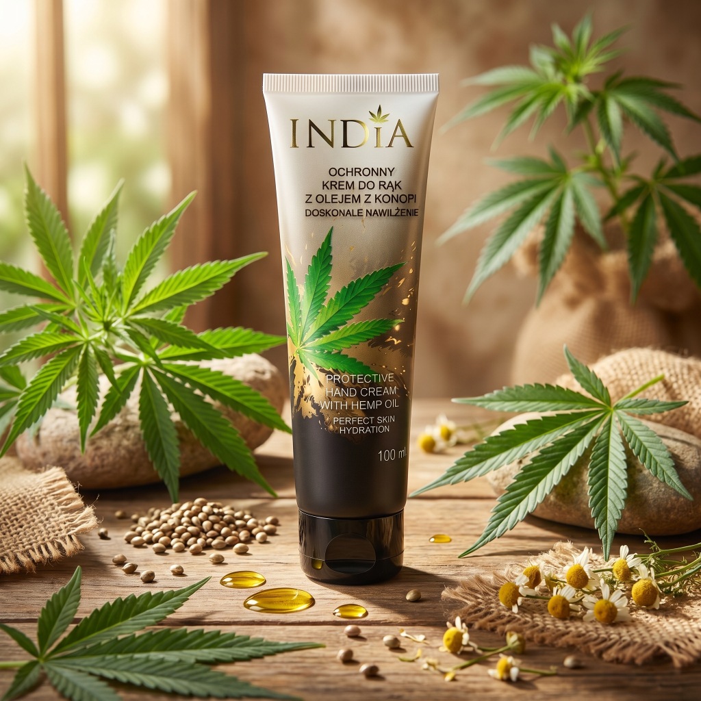 KREM DO RĄK || ODŻYWCZO OCHRONNY z OLEJEM Z KONOPI || 100% NATURA || 100 ml