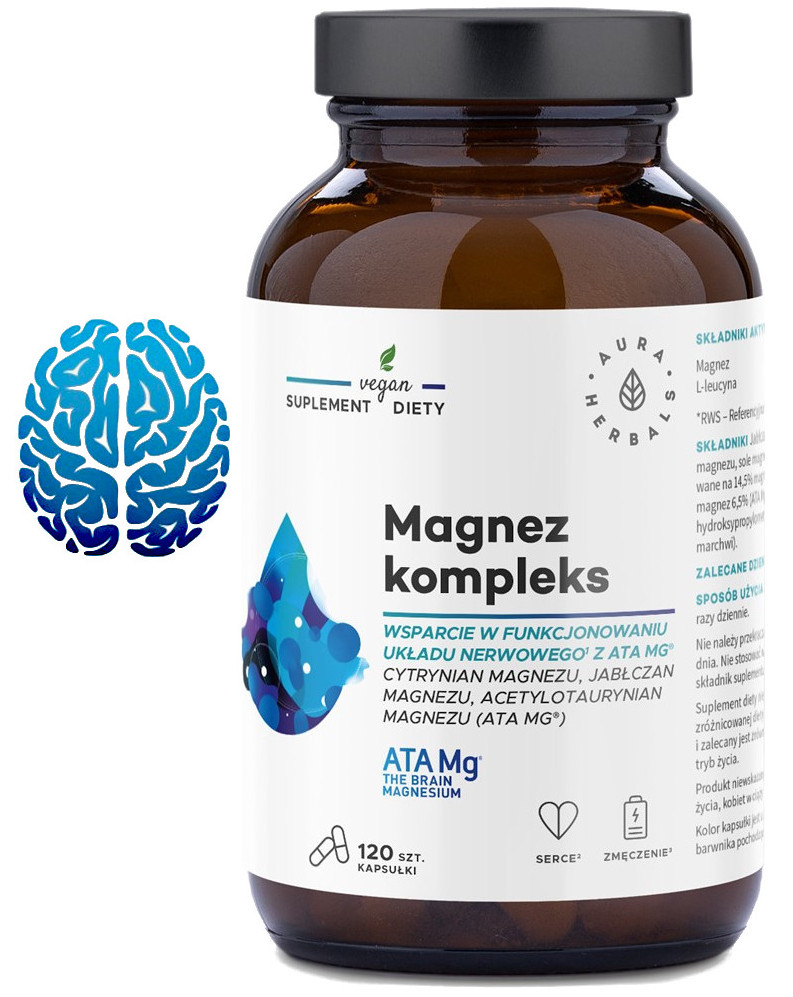 MAGNEZ || NOWA MOCNIEJSZA RECEPTURA || LEPSZA PRZYSWAJALNOŚĆ || 120 kaps