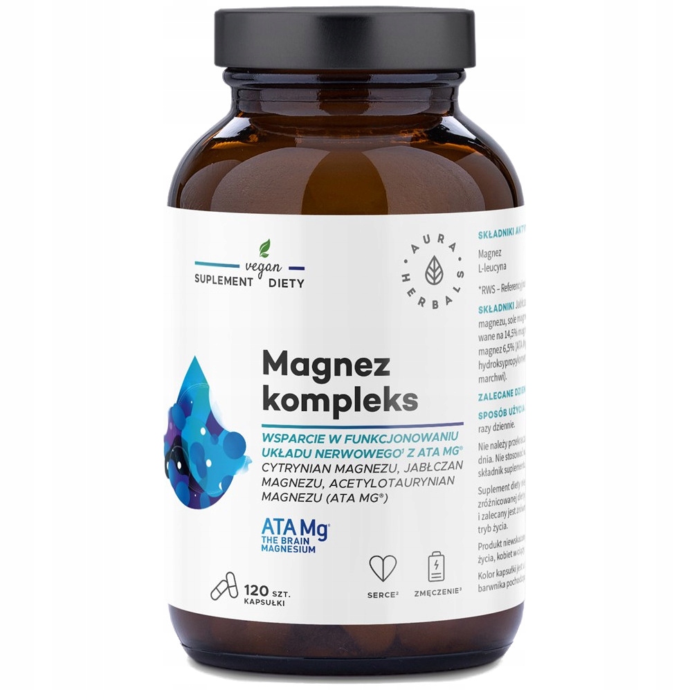MAGNEZ || NOWA MOCNIEJSZA RECEPTURA || LEPSZA PRZYSWAJALNOŚĆ || 120 kaps